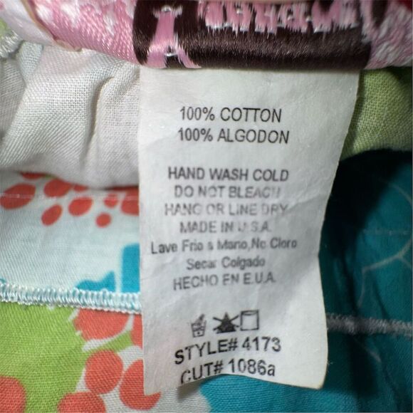 Floral Boho Cotton Flowy Midi Skirt Size S Cottagecore Whimsical A-Line Beach - Picture 6 of 11